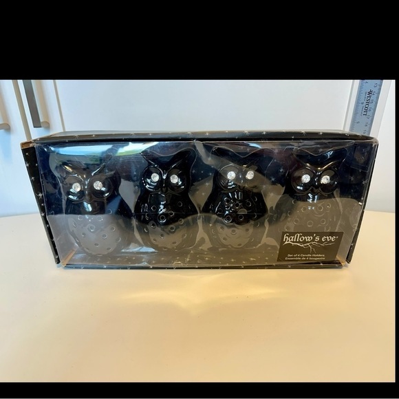 Owl Tea Light Holders - Set Of 4 - Picture 6 of 11